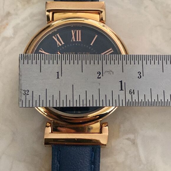 Anne Klein Rose Gold Women's Leather Strap Watch - Picture 14 of 15